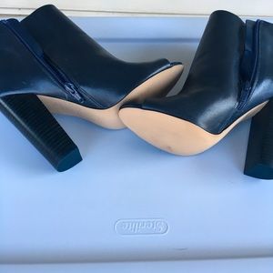 Women’s Aldo Navy Blue Booties with peep toe